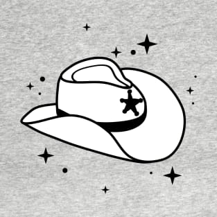 White Cowboy Hat Cowgirl Aesthetic T-Shirt